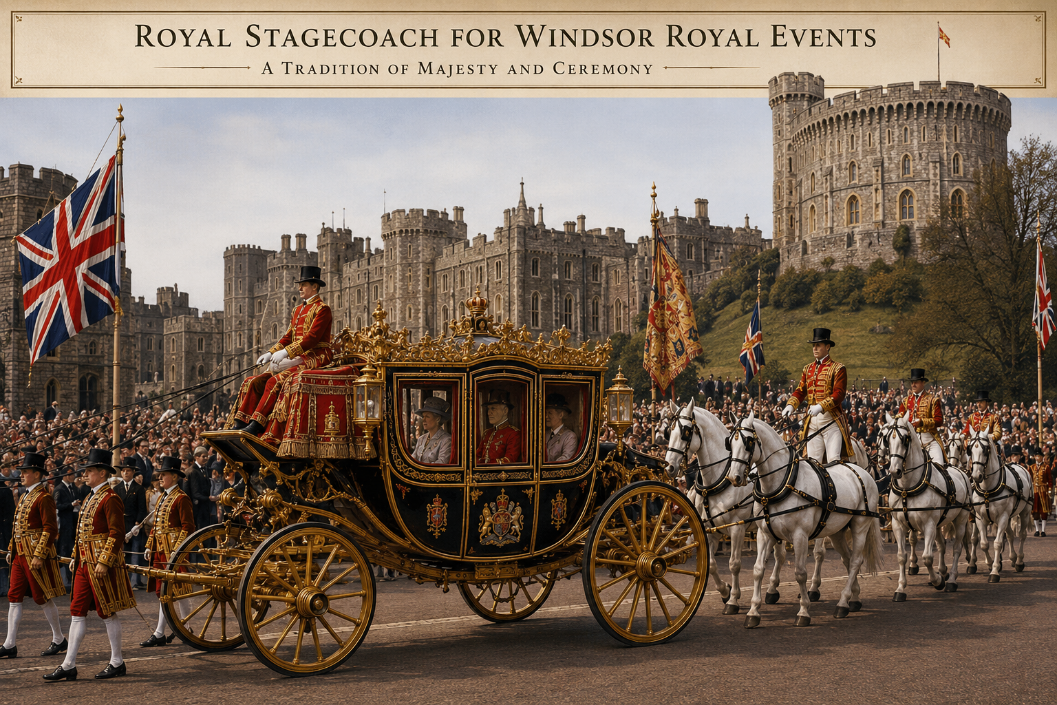 🐎👑 Stagecoaches and Royal Coaches at Windsor Castle