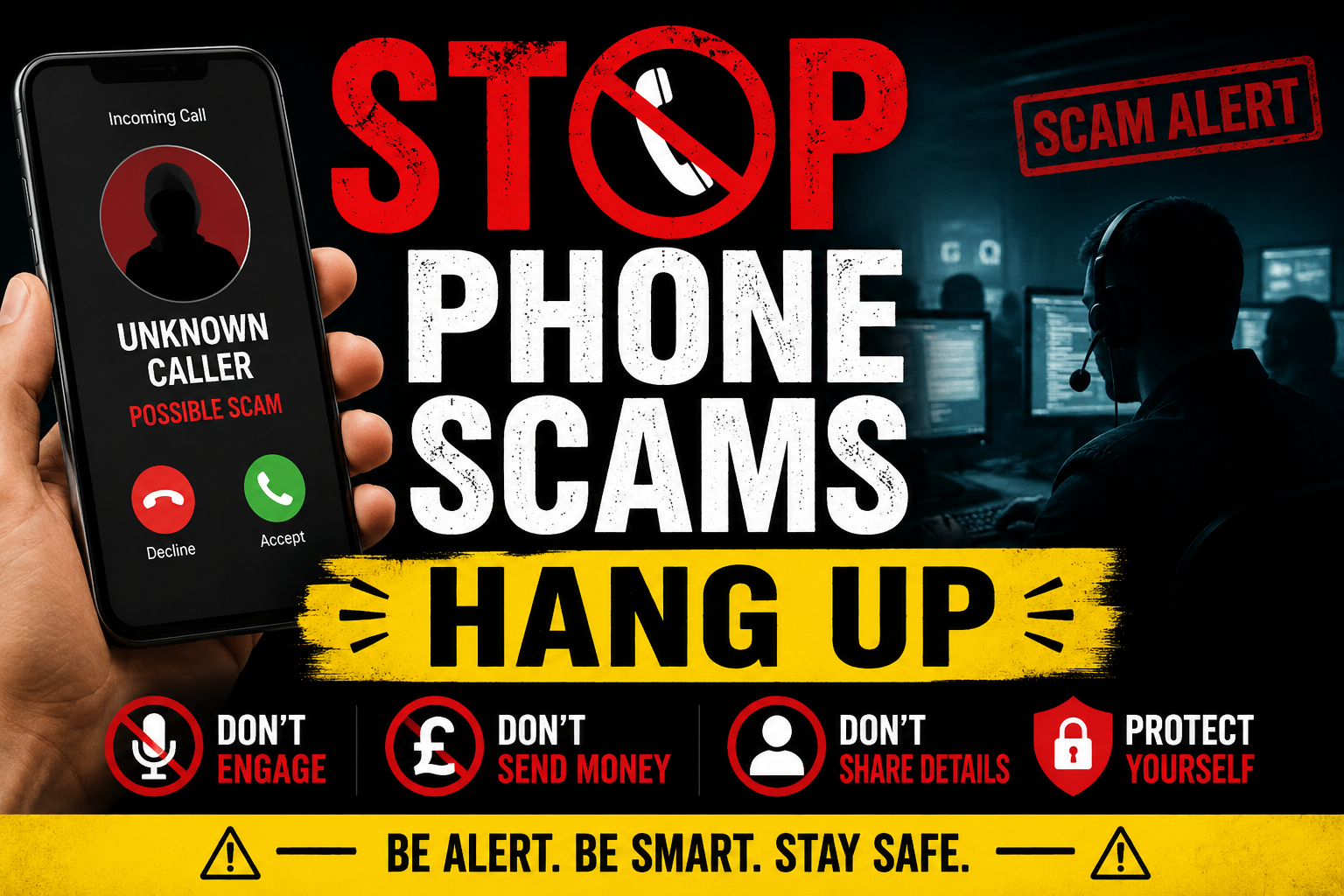 Beware of Scam call centres targeting UK!