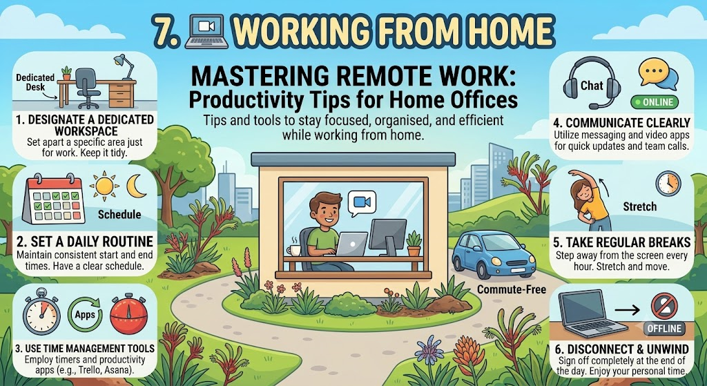 💻 Mastering Remote Work: Productivity Tips for Home Offices
