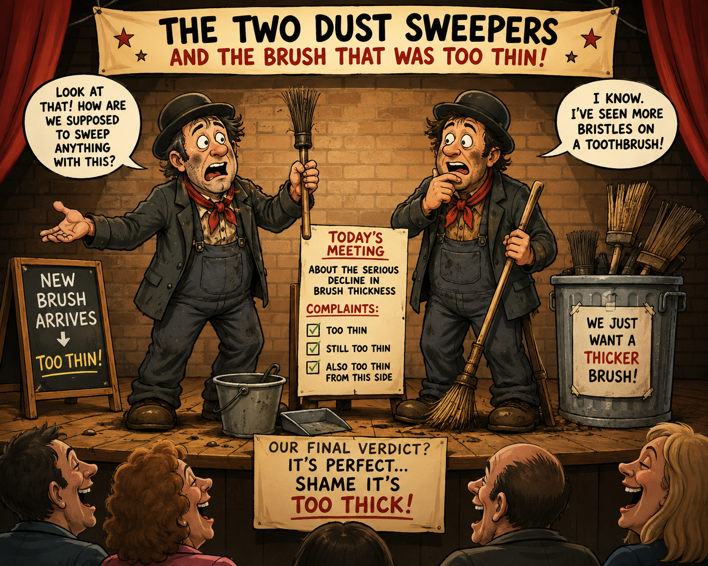 The Two Dust Sweepers and the Brush That Was Too Thin